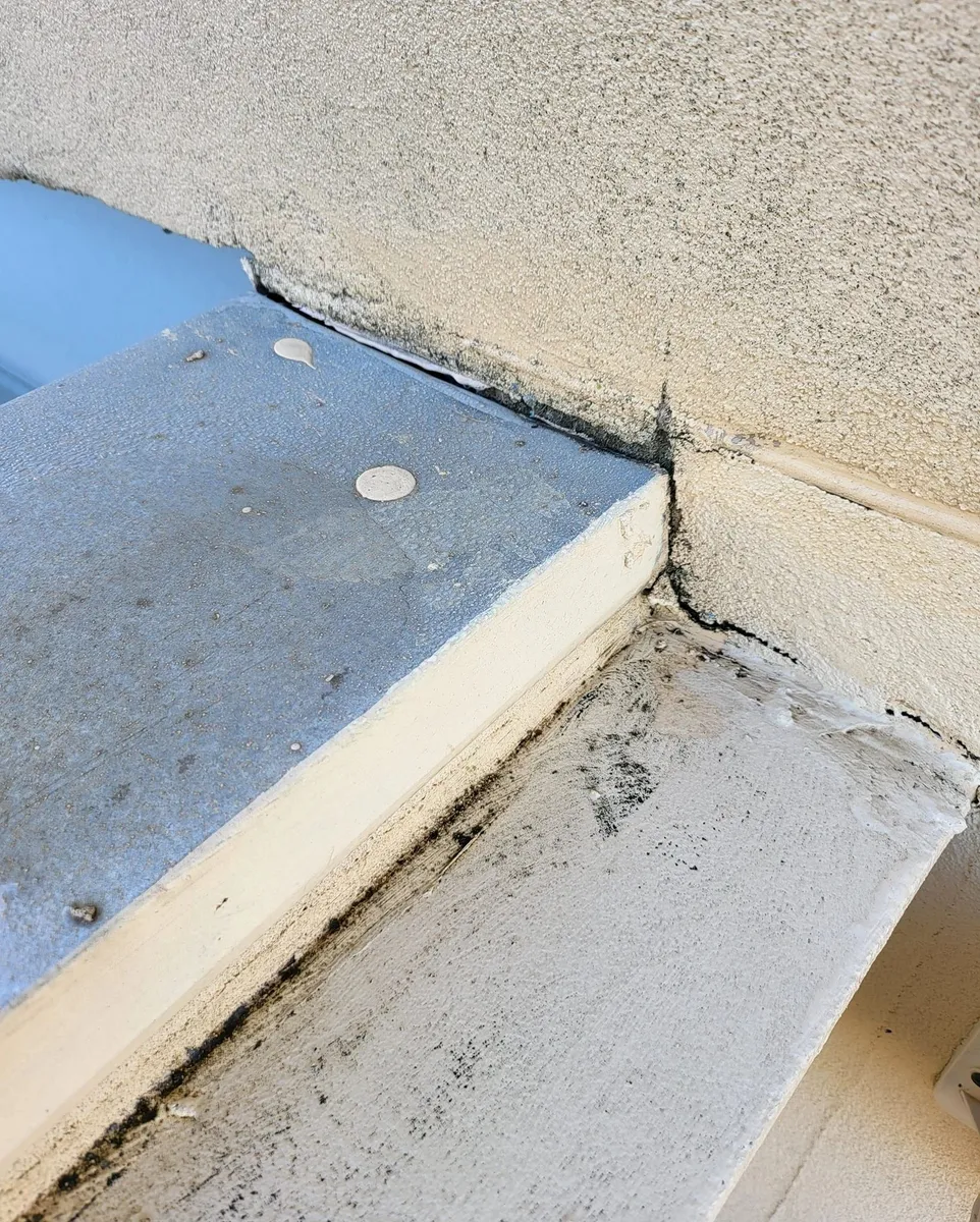 Cracking to a concrete slab edge noted during inspection